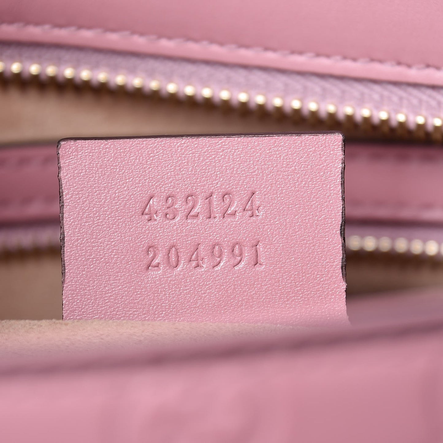 Guccissima Signature Small Zippered Bucket Tote Rose Baby Candy