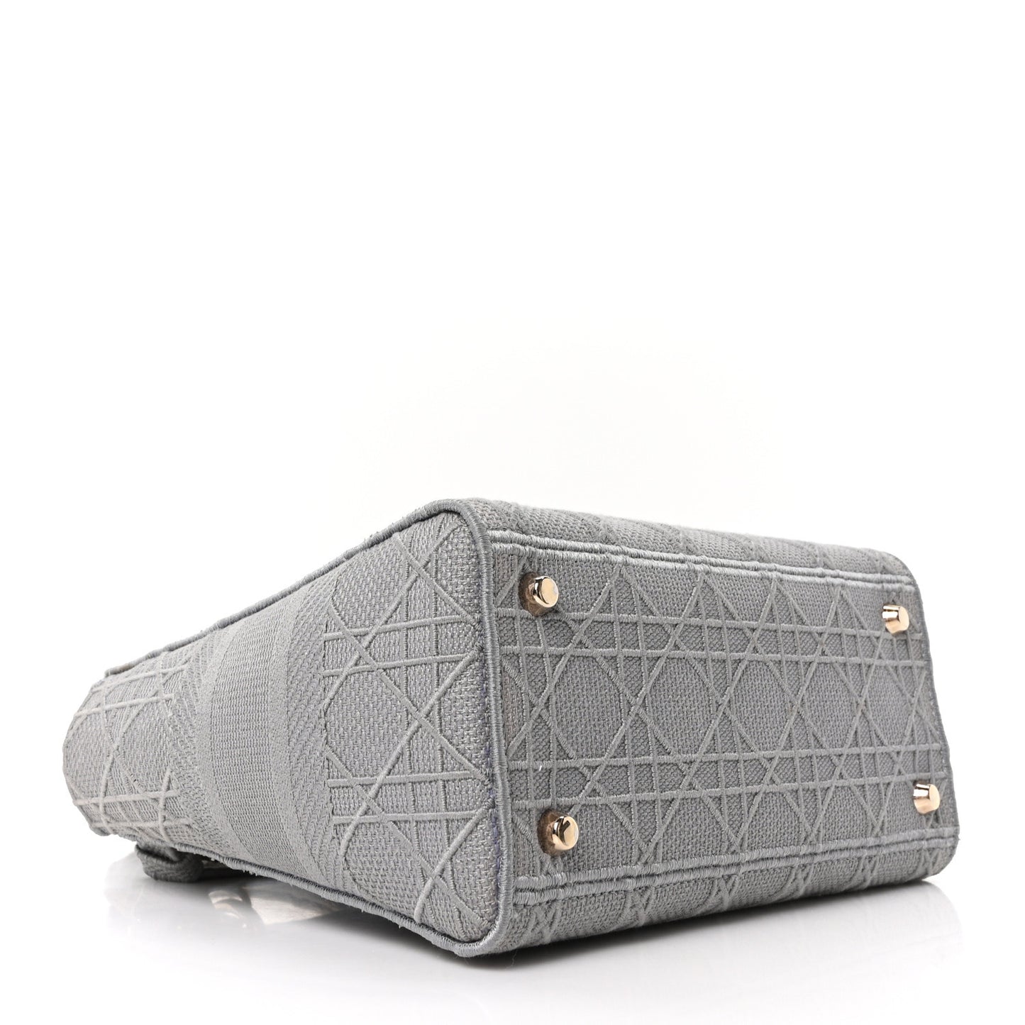 Canvas Embroidered Cannage Medium Lady D-Lite Gray