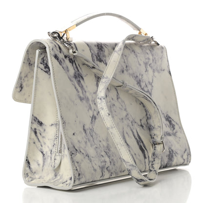 Balenciaga Veau Marbre Le Dix S New Cartable Briefcase Blanc Marbre Black 3 of 11