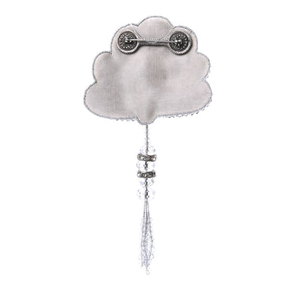 Gucci Crystal Shell Brooch Silver 3 of 6