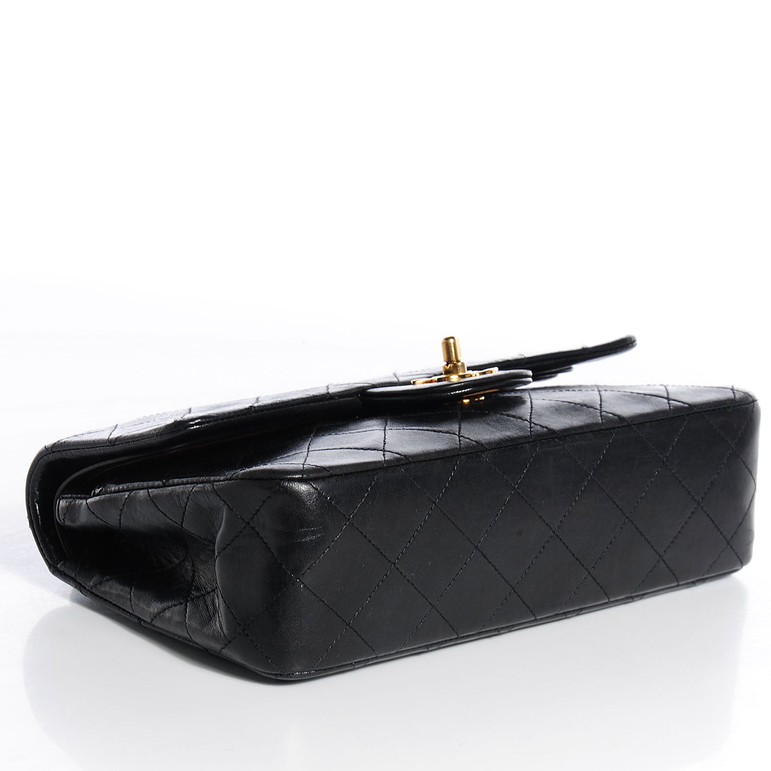 Chanel Lambskin Quilted Small Double Flap Black 3 of 9
