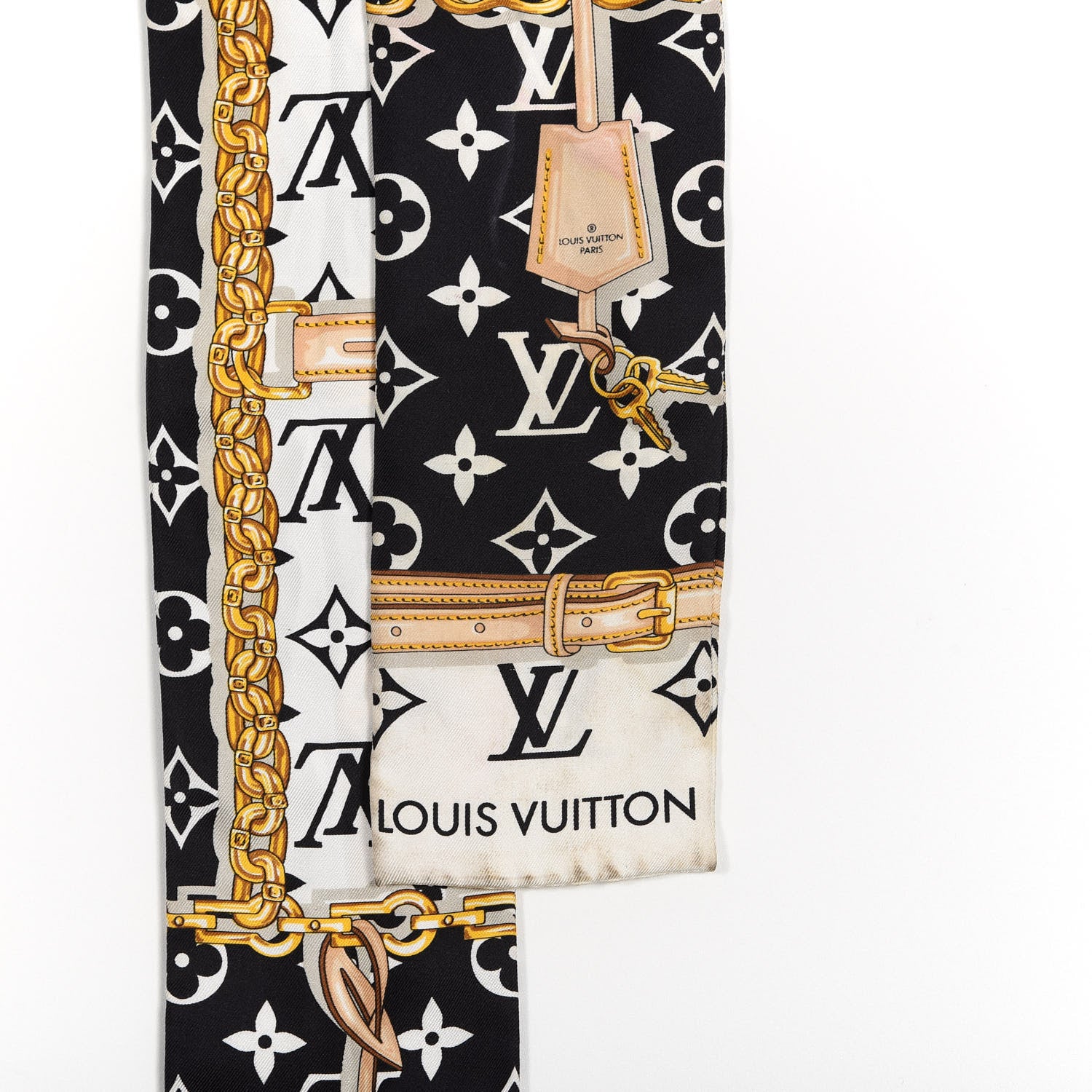 Louis Vuitton Silk Monogram Confidential Bandeau Black 2 of 4