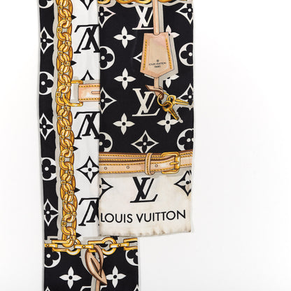 Louis Vuitton Silk Monogram Confidential Bandeau Black 2 of 4