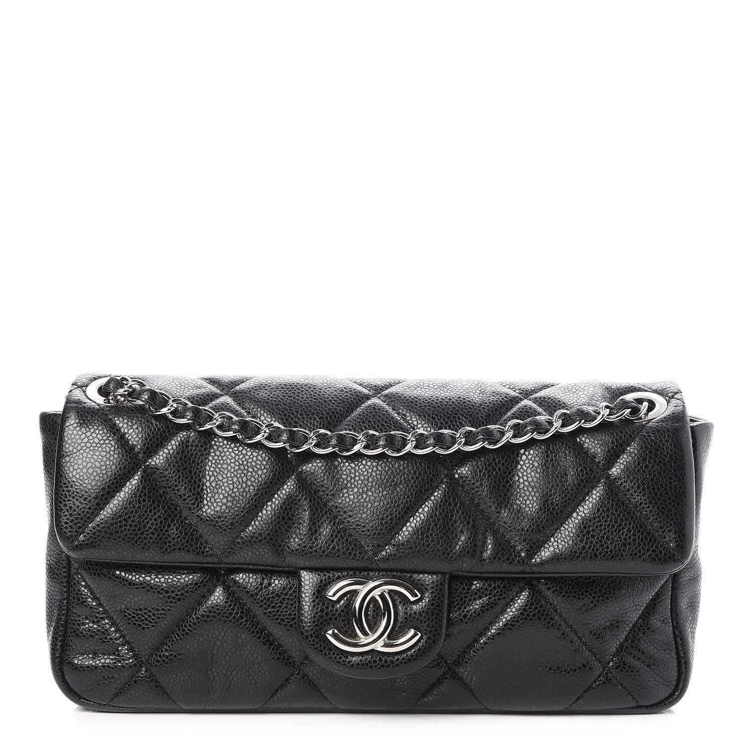 Chanel Glazed Caviar Quilted Small Nature Flap Bag Black 1 of 8