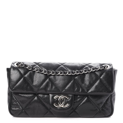 Chanel Glazed Caviar Quilted Small Nature Flap Bag Black 1 of 8