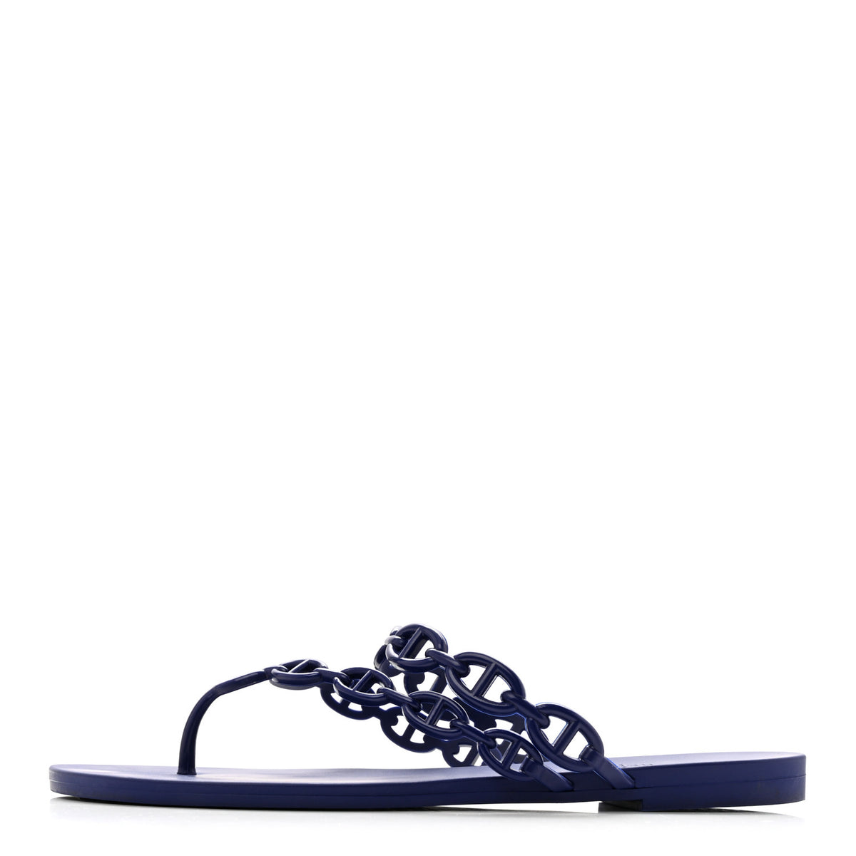 Hermes Rubber Chaine d'Ancre Island Sandals 39 Violet Iris 1 of 9