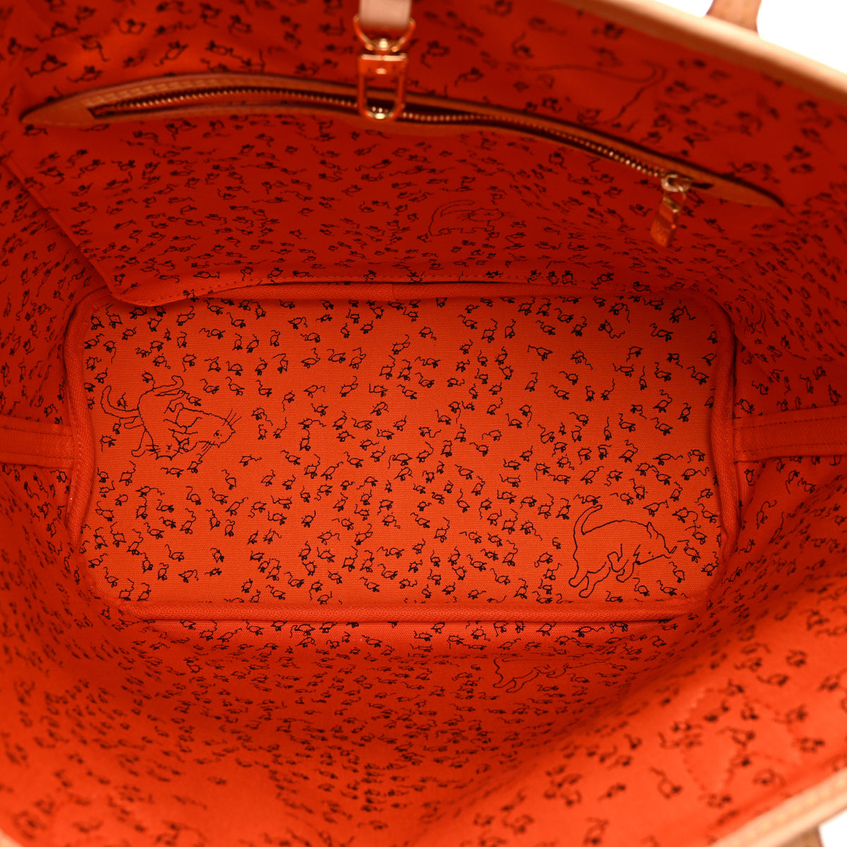 Louis Vuitton Catogram Neverfull MM Marron 6 of 10
