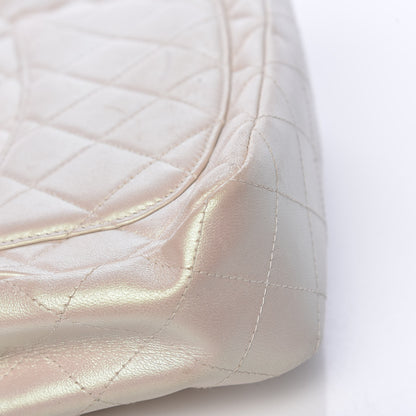Chanel Metallic Lambskin Quilted Extra Mini Rectangular Flap Ivory 12 of 25