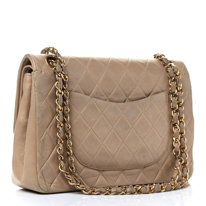 Chanel Lambskin Quilted Medium Double Flap Beige 2 of 4