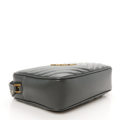 Saint Laurent Calfskin Matelasse Monogram Lou Camera Bag Storm 4 of 11
