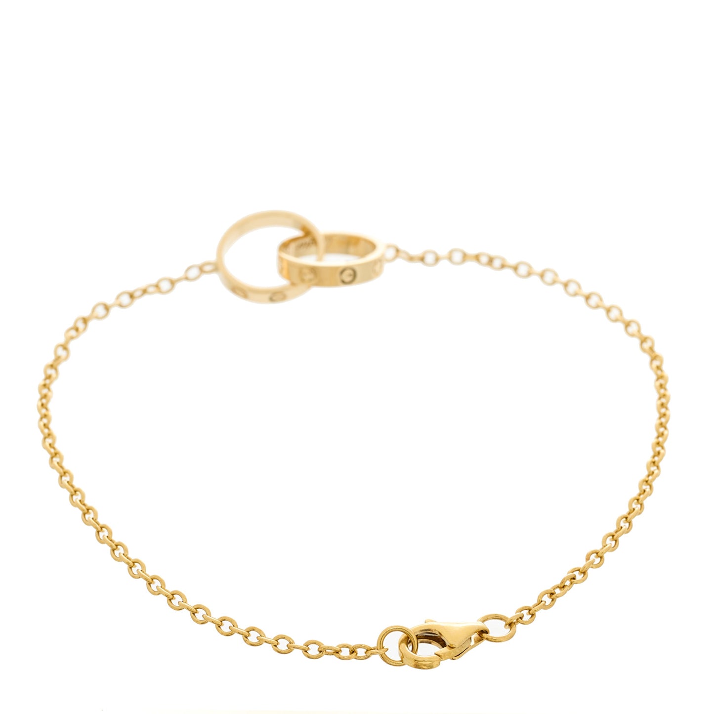 18K Yellow Gold Interlocking LOVE Bracelet