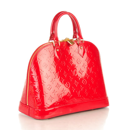 Louis Vuitton Vernis Alma MM Pomme D'Amour 3 of 8