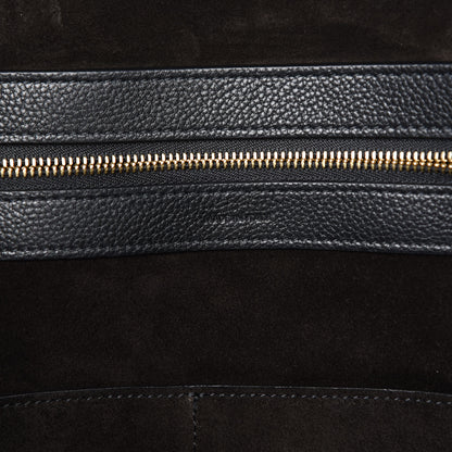 Celine Soft Grained Calfskin Small Belt Cabas Phantom Black 6 of 9