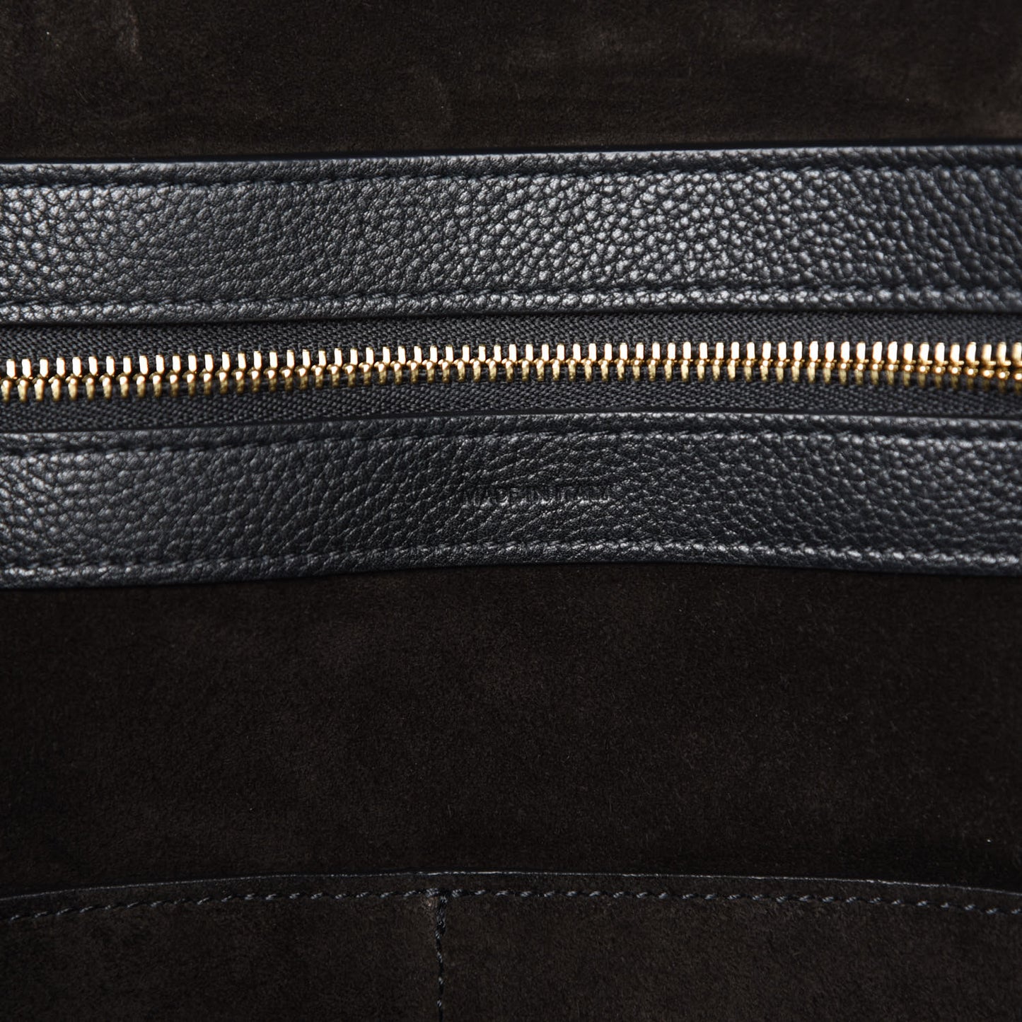 Soft Grained Calfskin Small Belt Cabas Phantom Black