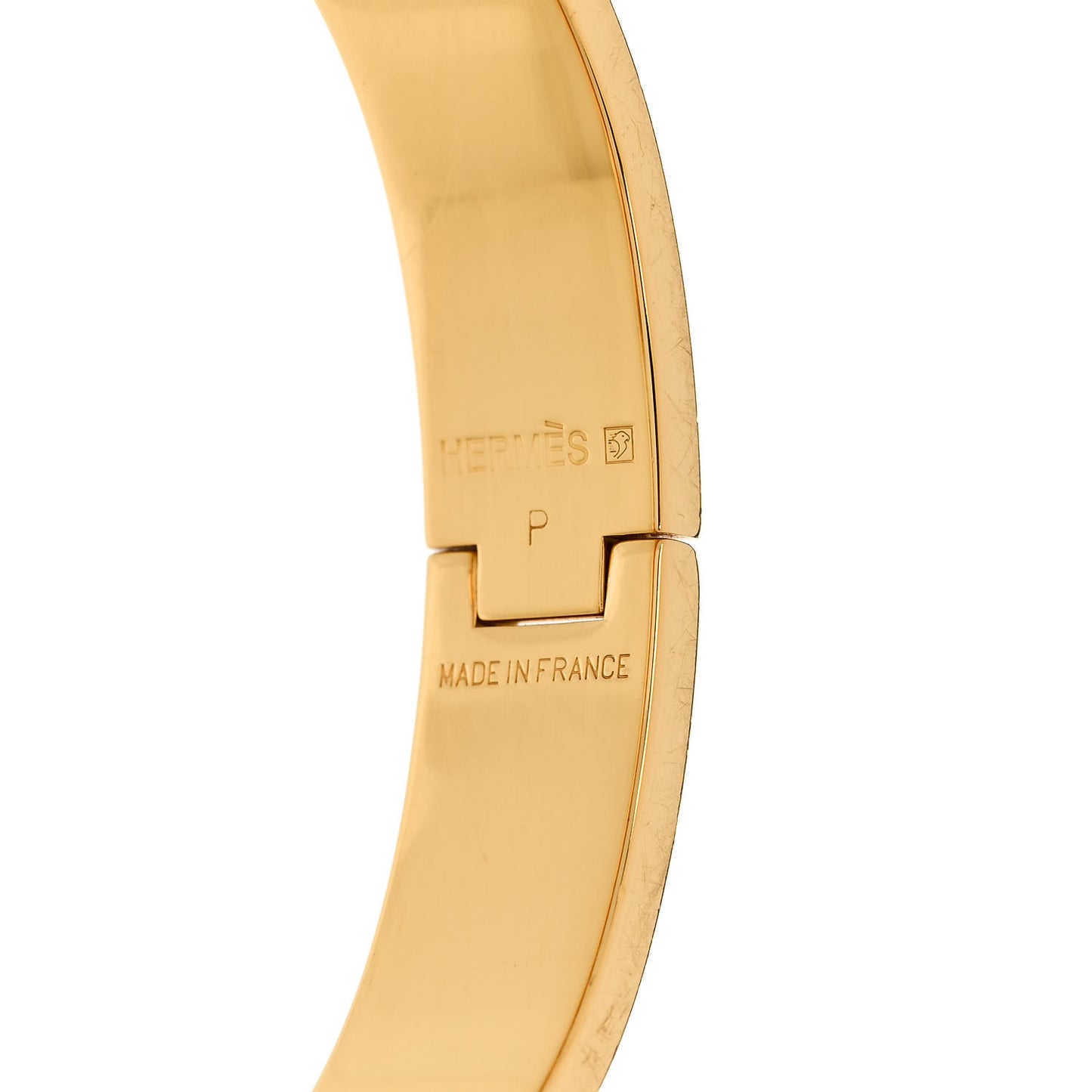 Enamel Narrow Clic Clac H Bracelet PM Orange Papaye