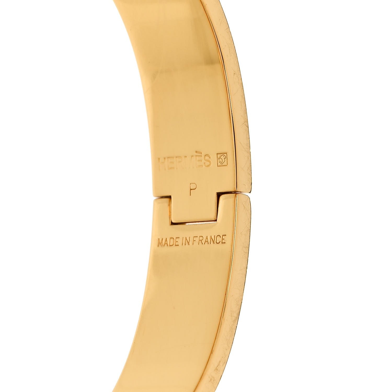 Hermes Enamel Narrow Clic Clac H Bracelet PM Orange Papaye 4 of 5