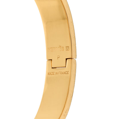 Hermes Enamel Narrow Clic Clac H Bracelet PM Orange Papaye 4 of 5