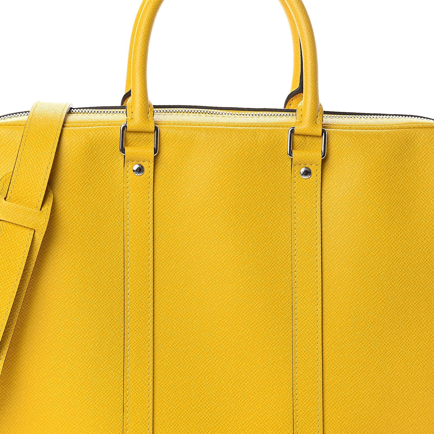 Louis Vuitton Taiga Porte Documents Voyage PM Yellow Altair 7 of 9