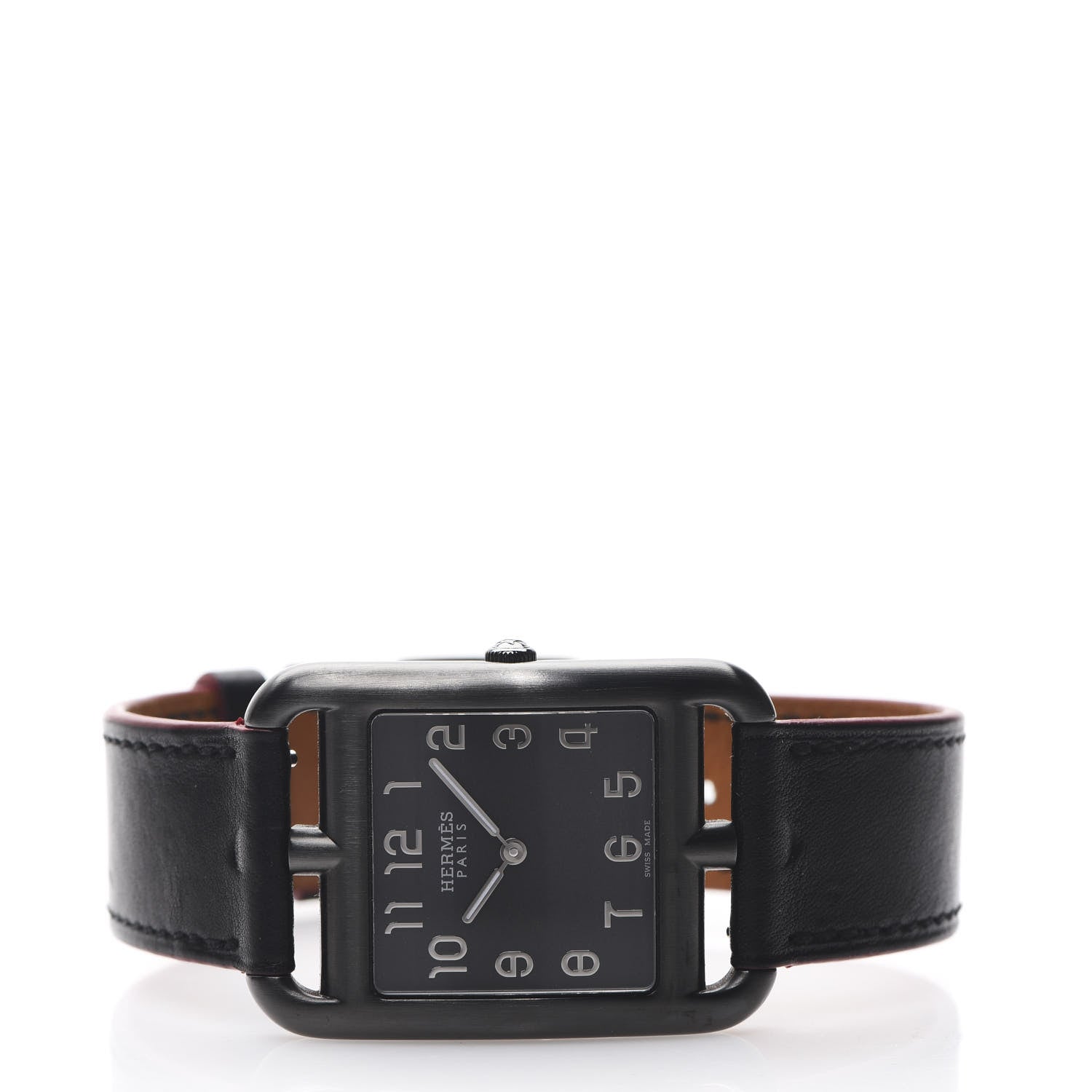 Hermes PVD Stainless Steel Barenia 29mm Cape Cod Quartz Watch Noir 3 of 11