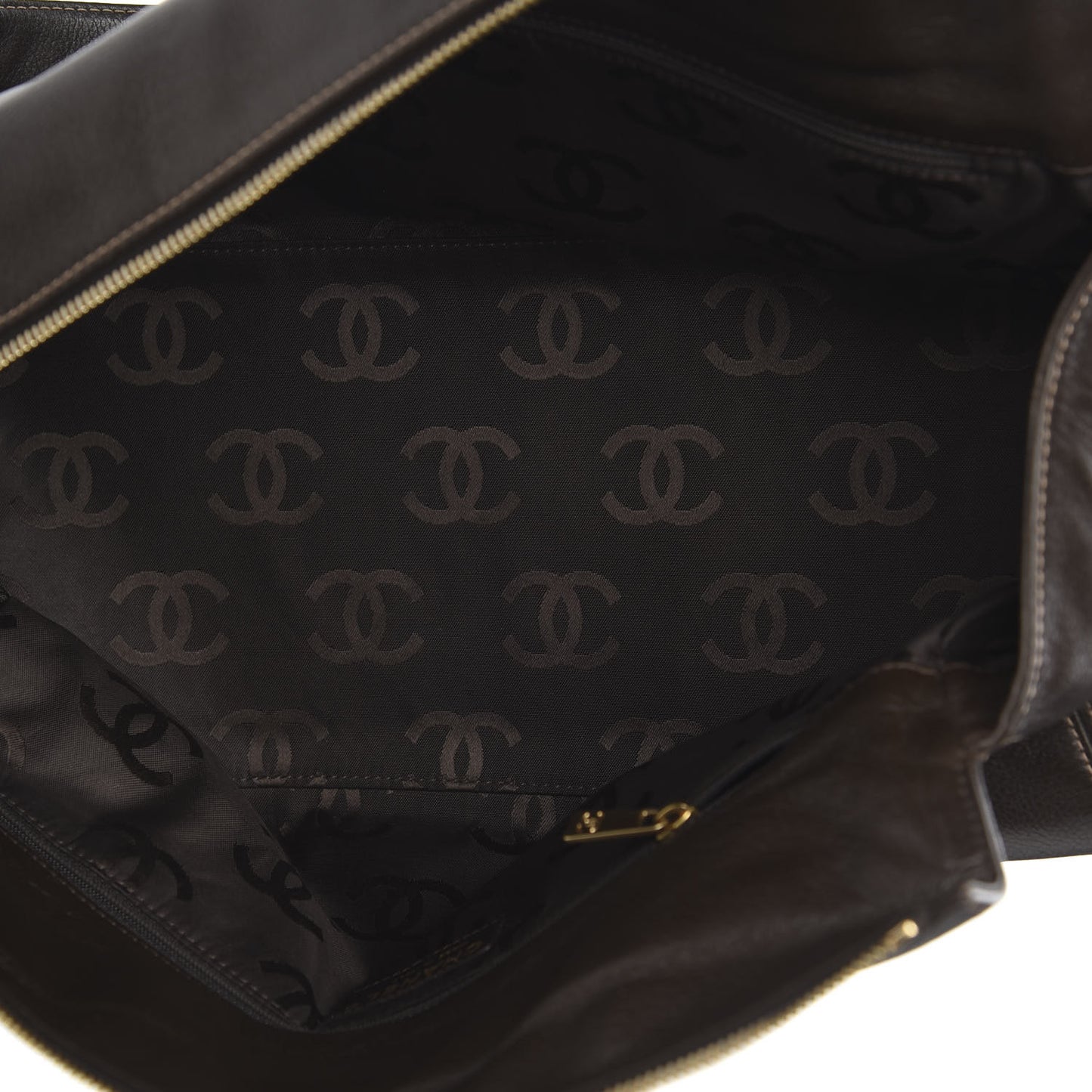 Calfskin Large Satchel Brown