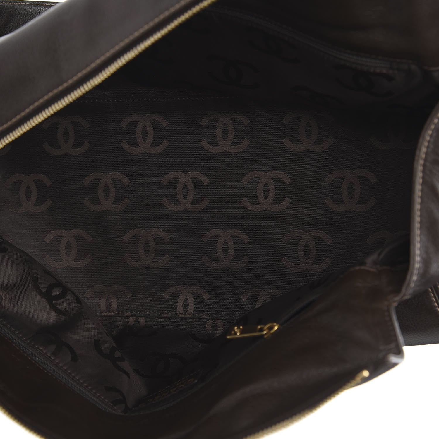 Chanel Calfskin Large Satchel Brown 4 of 8