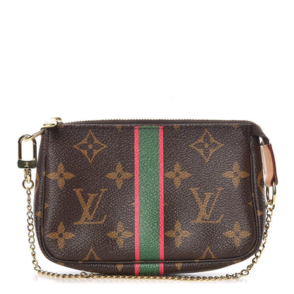 Louis Vuitton Monogram My LV Heritage Mini Pochette Accessories Vert Fuchsia 1 of 8