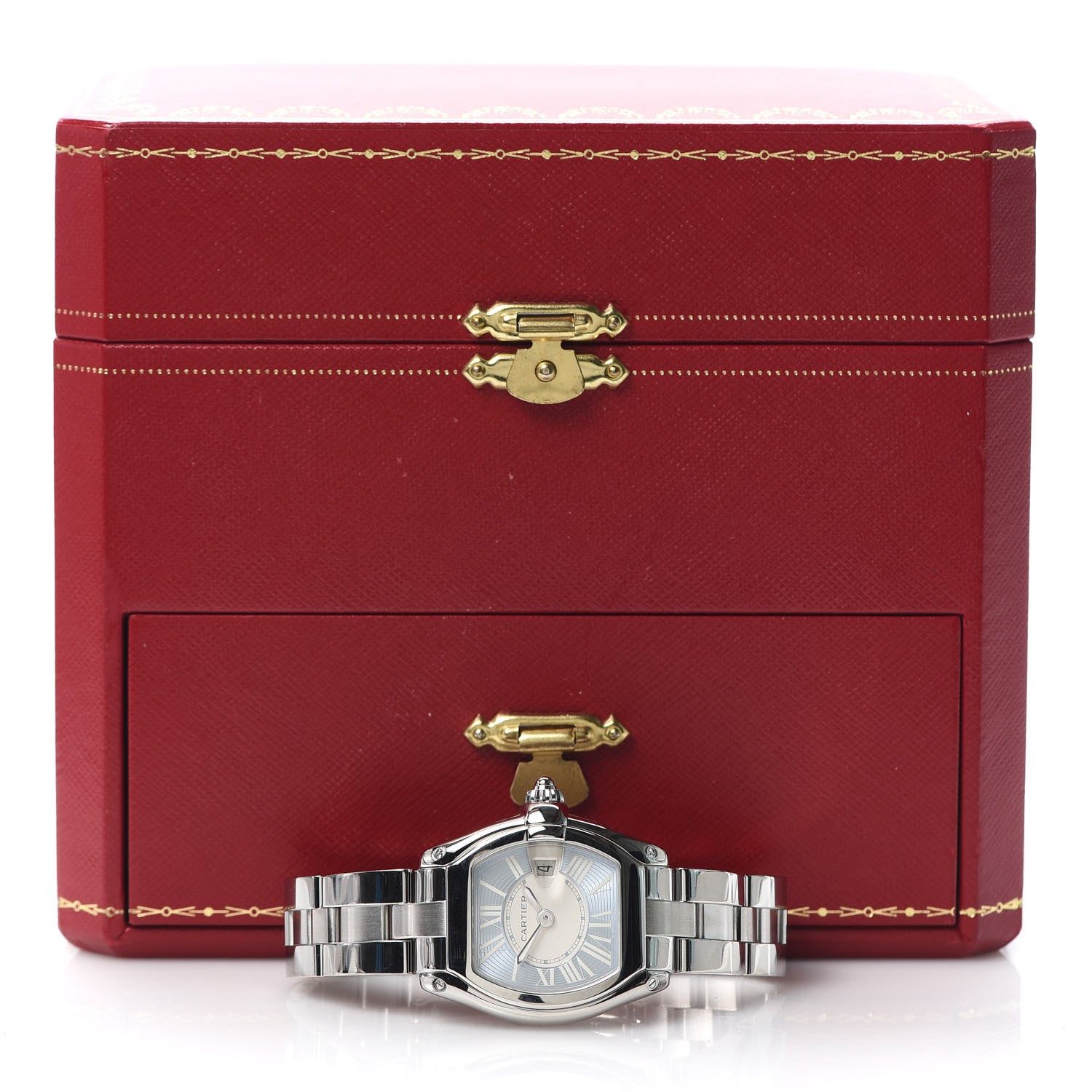 Cartier Stainless Steel 31mm Roadster Quartz Watch Blue 8 of 8