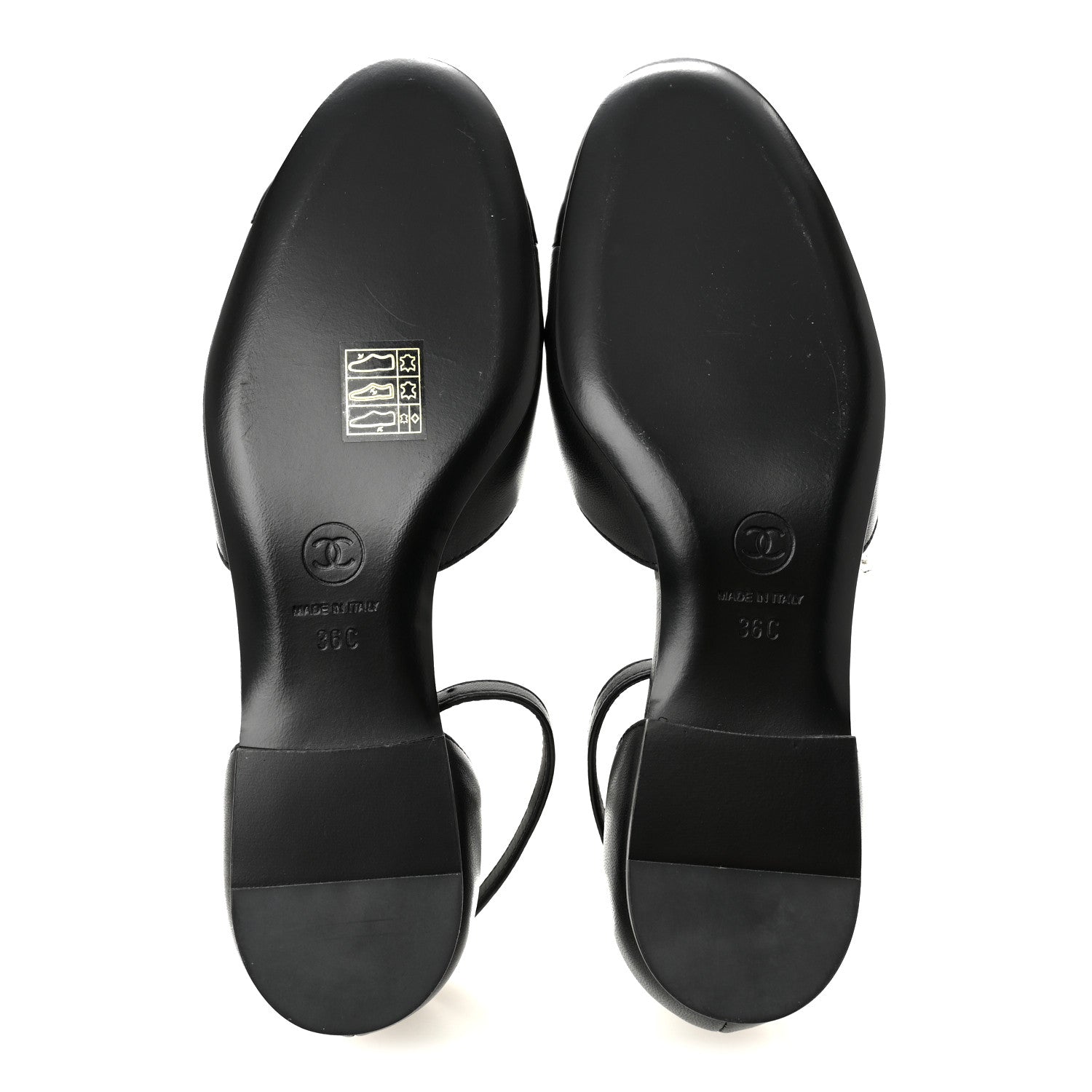 Chanel Lambskin Patent Calfskin Cap Toe Camellia Mary Jane Flats 36 Black 6 of 10