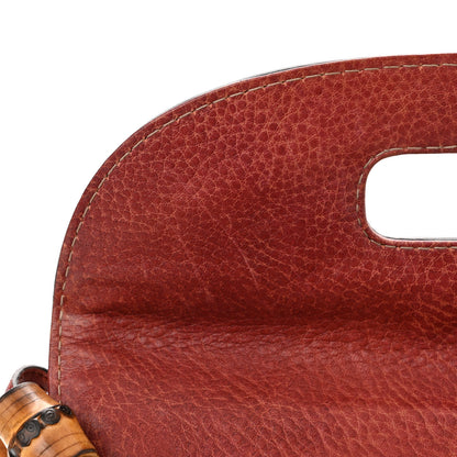Gucci Calfskin Medium New Bamboo Top Handle Bag Red 13 of 13