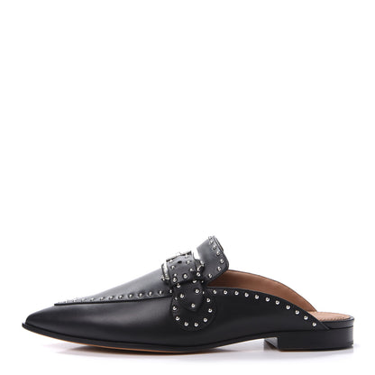 Givenchy Calfskin Studded Elegant Loafer Mule 36 Black 1 of 9