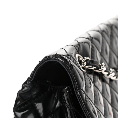 Chanel Vinyl Quilted In The Business Flap Bag Black 7 of 15