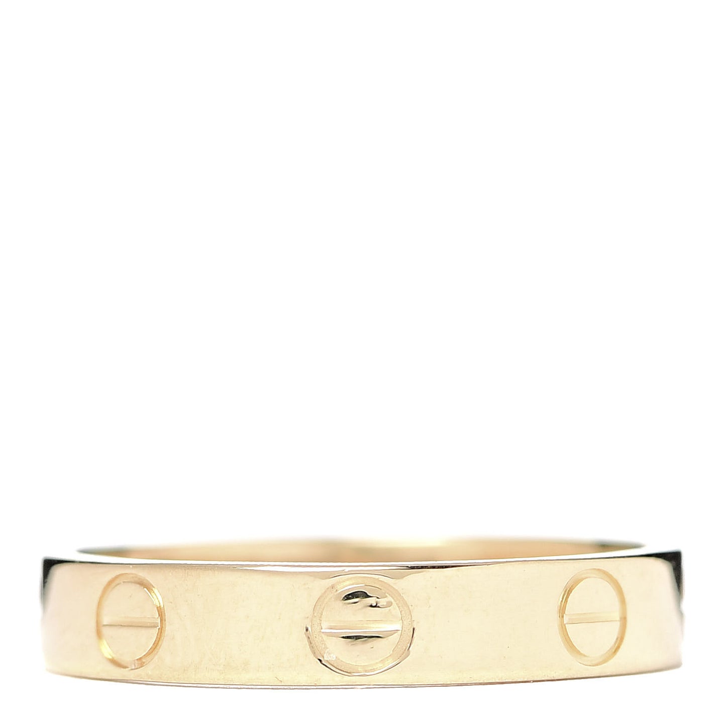 18K Yellow Gold 3.5mm LOVE Wedding Band Ring 52 6