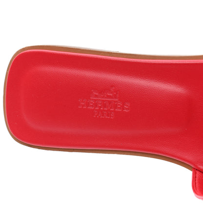 Hermes Lizard Oran Sandals 36 Pavot 7 of 8