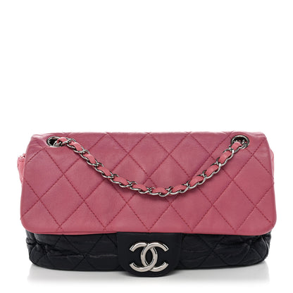 Chanel Lambskin Quilted Bi-Color Medium Single Flap Light Purple 1 of 10
