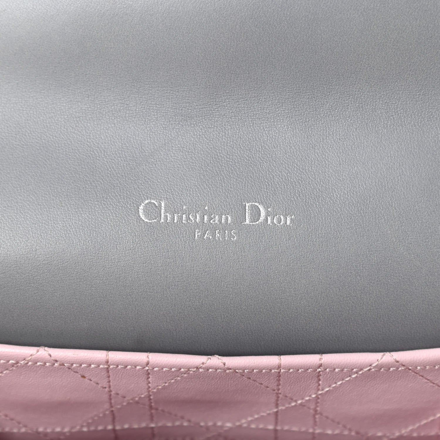 Christian Dior Lambskin Cannage Small Miss Dior Flap Grey 6 of 9