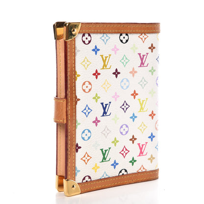 Louis Vuitton Monogram Multicolor Small Ring Agenda Cover White 3 of 10