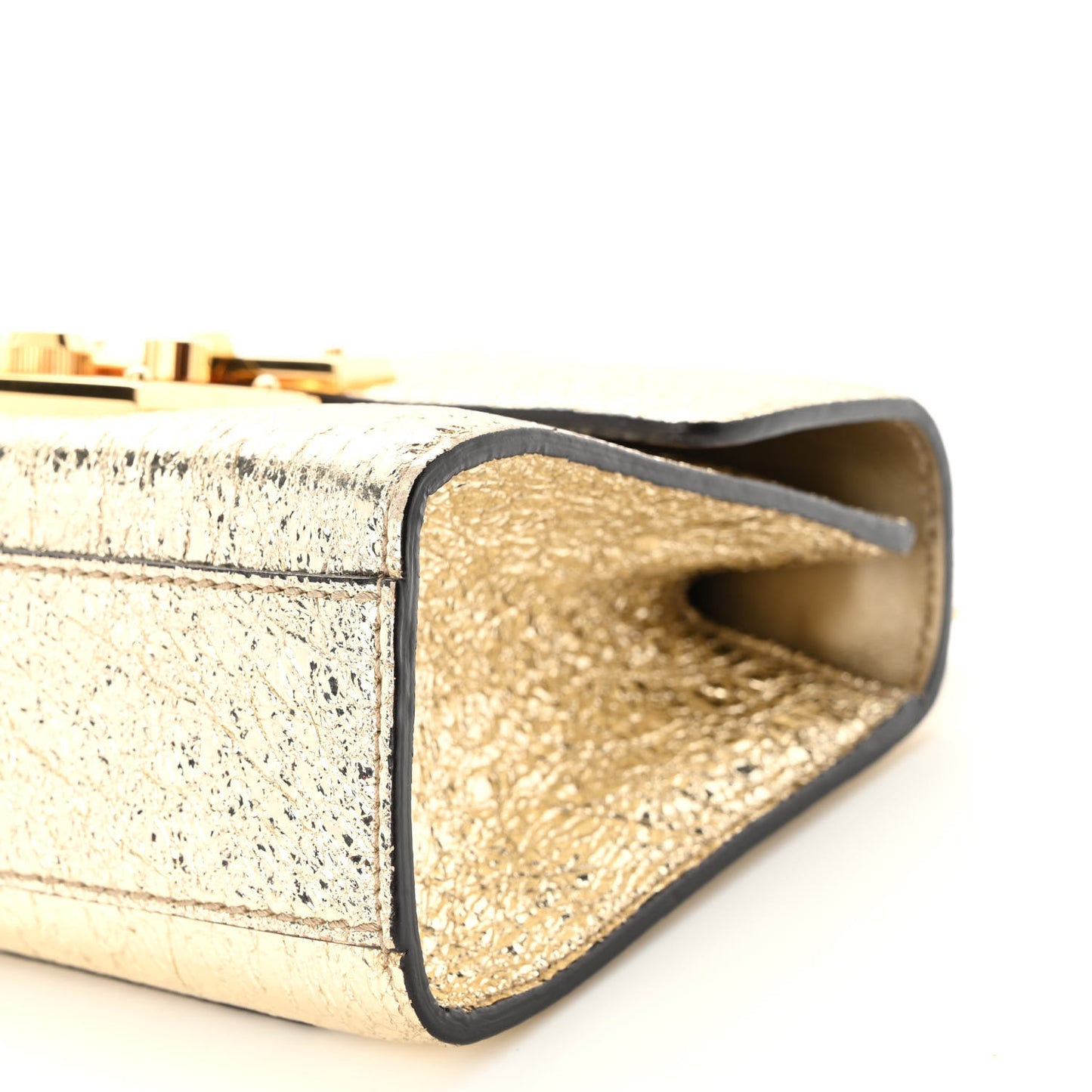 Galassia Small Padlock Shoulder Bag Platino