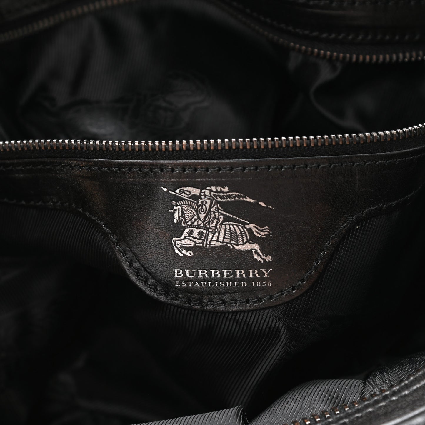 Prorsum Calfskin Studded Knight Satchel Black