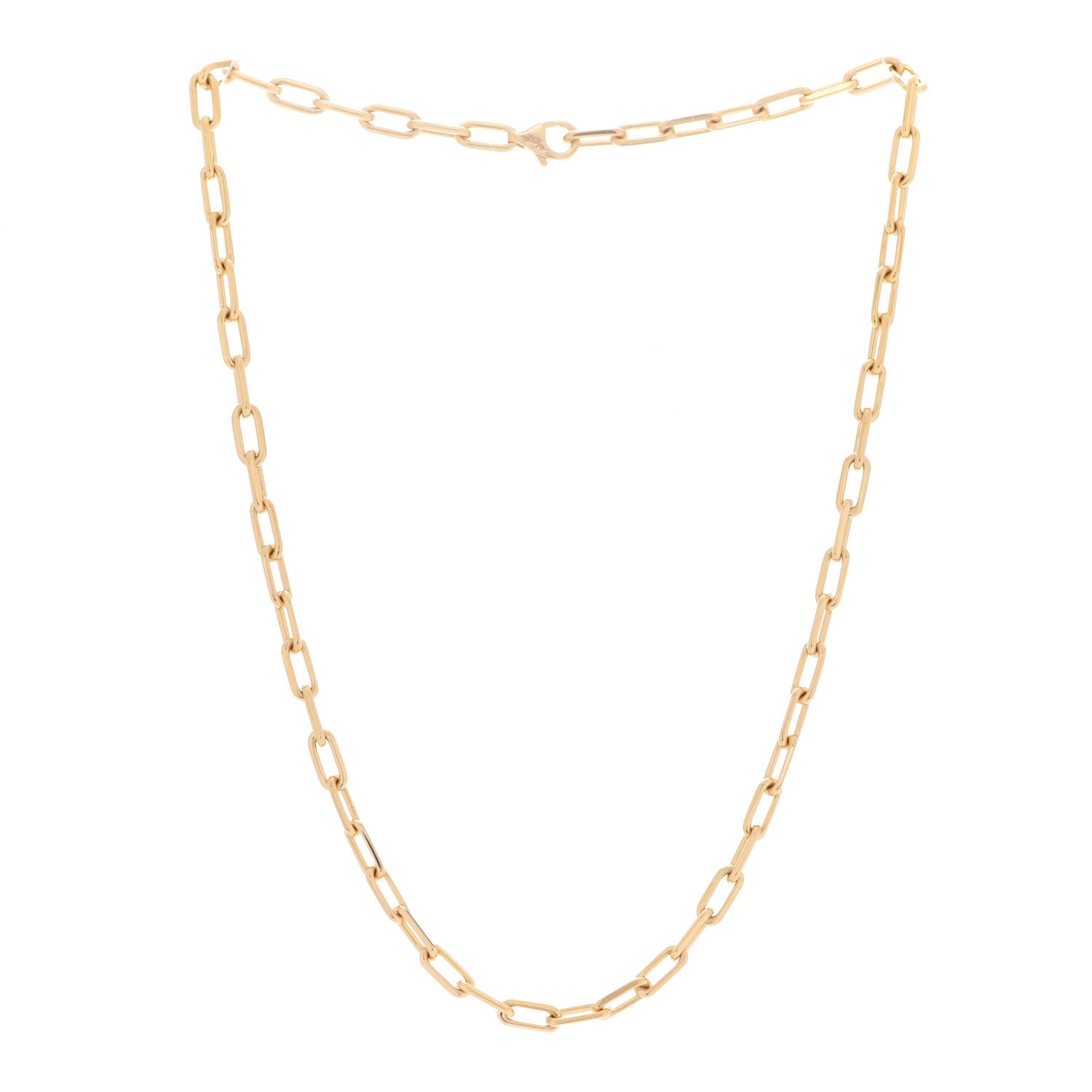 Cartier 18K Yellow Gold SM Santos De Cartier Link Necklace 3 of 6