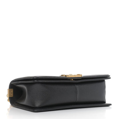 Chanel Caviar Quilted Medium Boy Flap Black 3 of 10