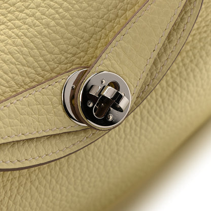 Hermes Taurillon Clemence Mini Lindy 20 Jaune Milton 12 of 12