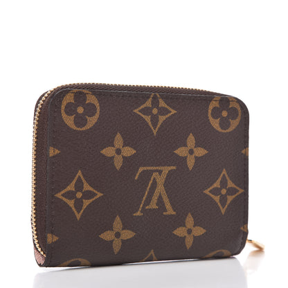 Louis Vuitton Monogram 2020 Christmas Animation Big Wheel Zippy Coin Purse Rose Ballerine 3 of 10