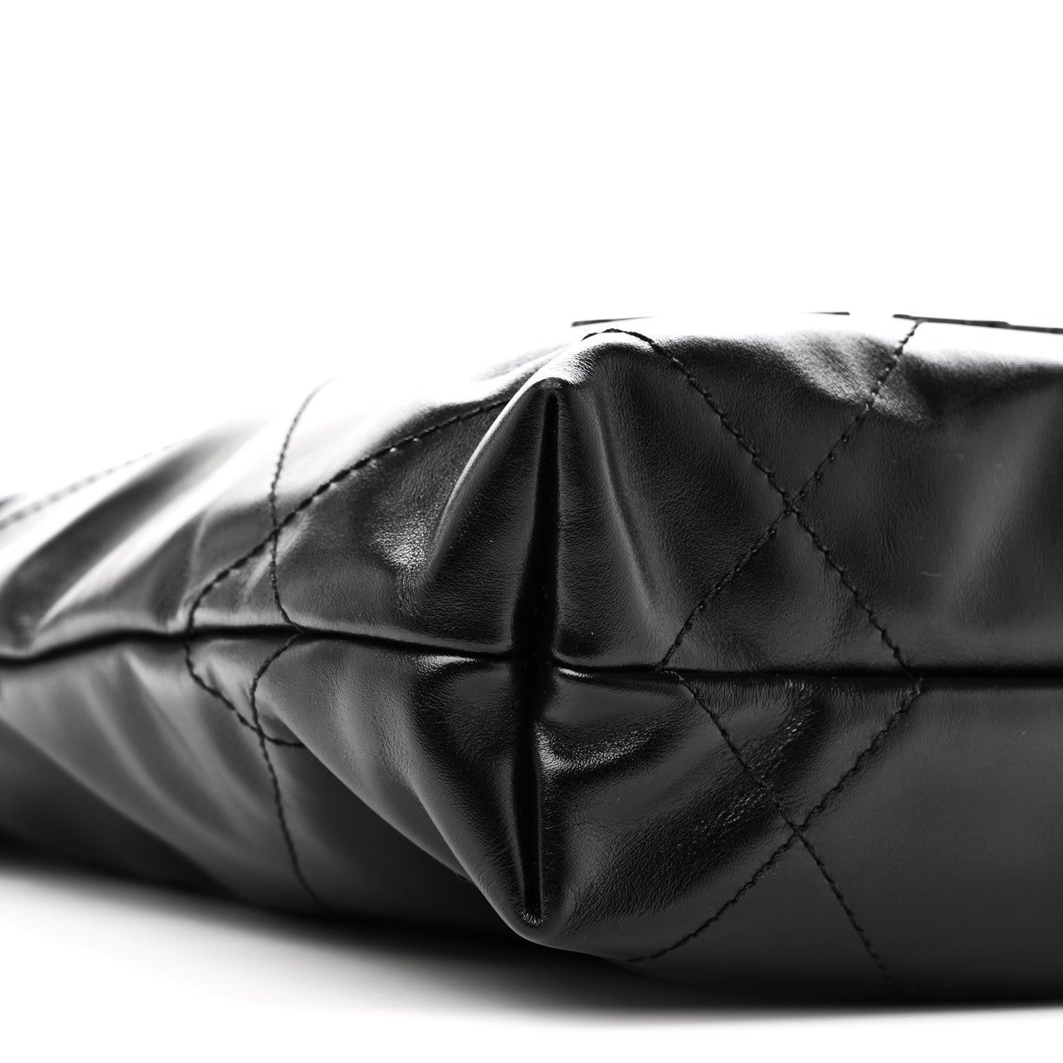 Chanel Shiny Calfskin Quilted Mini Chanel 22 So Black 9 of 10