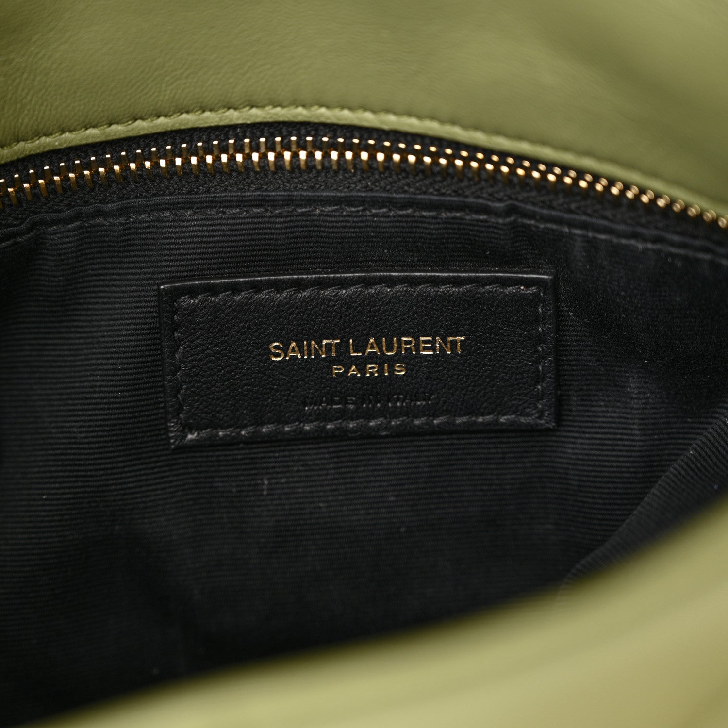 Saint Laurent Lambskin Quilted Toy Loulou Puffer Monogram Chain Satchel Light Pistache 7 of 12