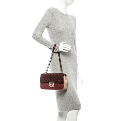 Chanel Lambskin Quilted Medium Tri-Color Flap 2 of 8