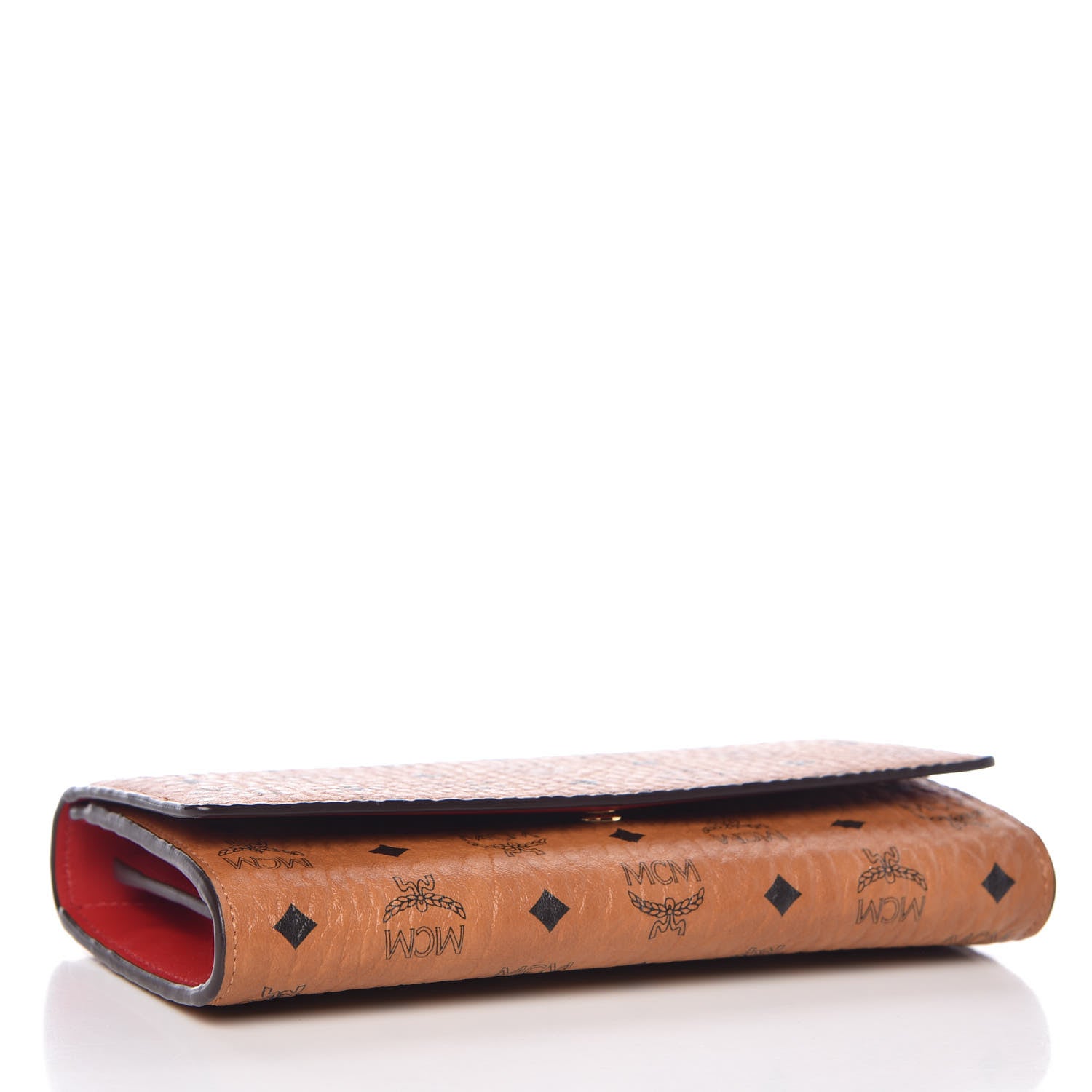 MCM Visetos Continental Flap Wallet Cognac 4 of 11