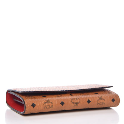 MCM Visetos Continental Flap Wallet Cognac 4 of 11