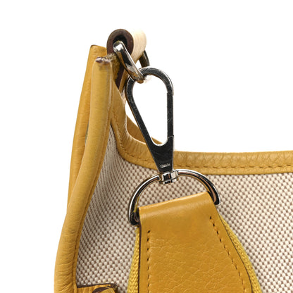 Hermes Toile Taurillon Clemence Evelyne III GM Jaune 12 of 14