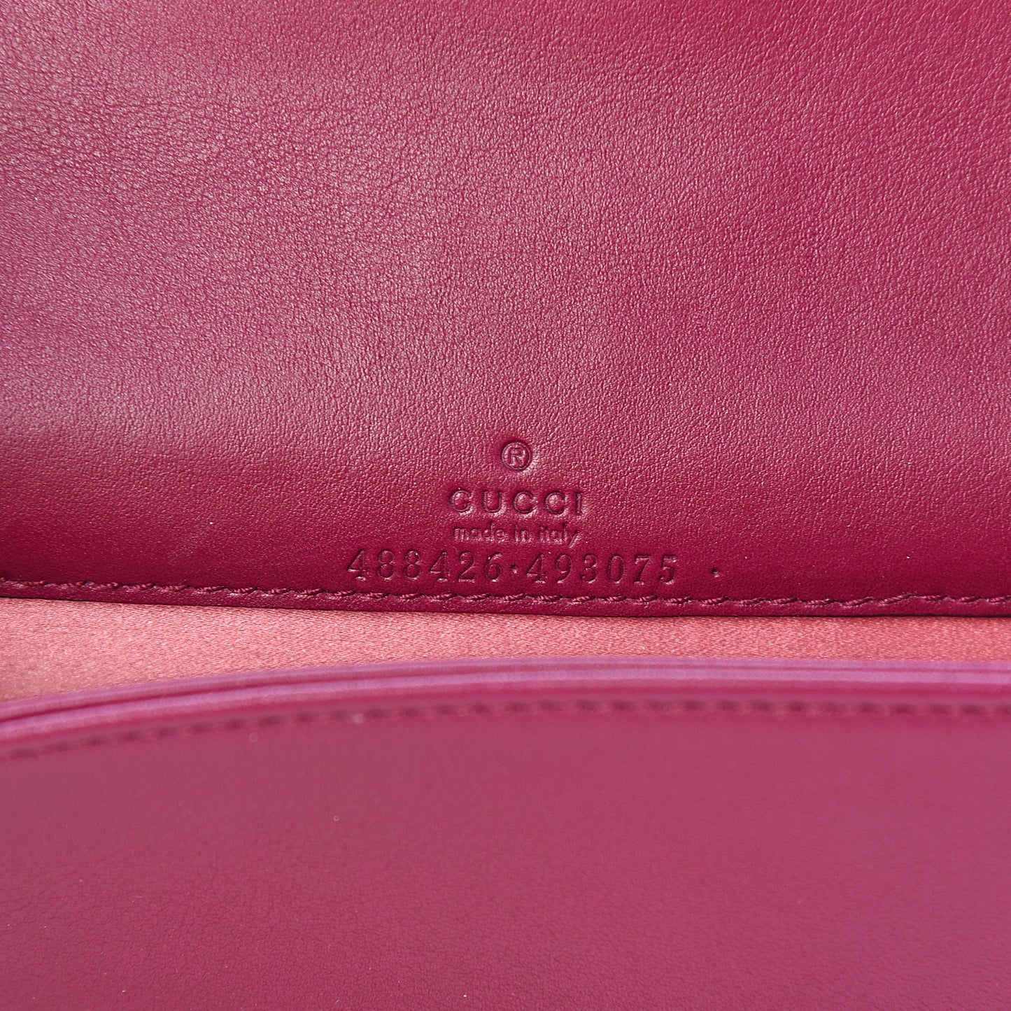 Velvet Matelasse GG Marmont Mini Bag Fuchsia Violet Cyclamen