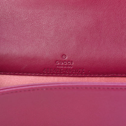 Gucci Velvet Matelasse GG Marmont Mini Bag Fuchsia Violet Cyclamen 6 of 10